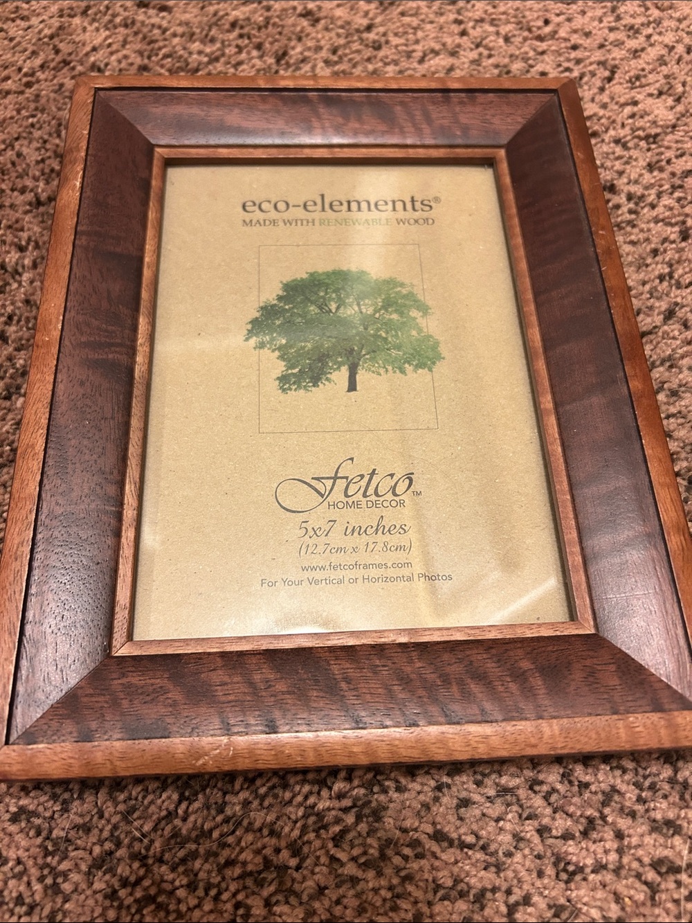 Fetco Wood Picture Frame in Rich Brown